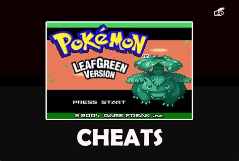 pokemon leaf green cheats|Pokemon LeafGreen Cheats for GameShark .